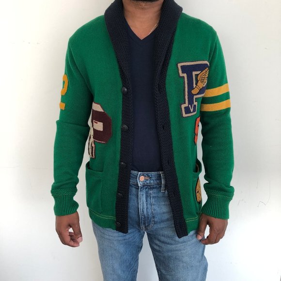 Polo Ralph Lauren Cardigan Letterman Cardigan - Picture 3 of 8